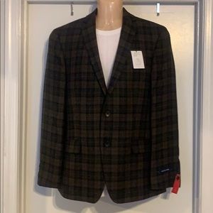 TALL Mens 46L Stafford Slim Fit Sports Coat Plaid